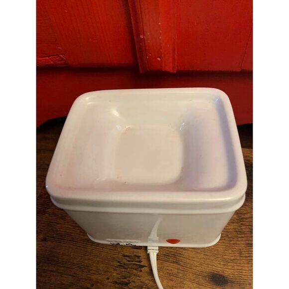 Scentsy Gather Together Element Wax Warmer Farmhouse Rustic Ceramic Retired EUC - Picture 2 of 3